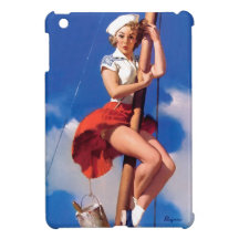 Vintager Retro Gil Elvgren SeemannPin herauf Mädch