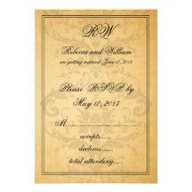 Vintager schwarzer Damast, der RSP Karten Wedding  Individuelle Einladung