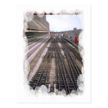 Vintager Transport - unterschiedliche Bahnen Postkarten