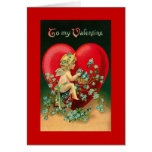 Vintager Valentine Grußkarten