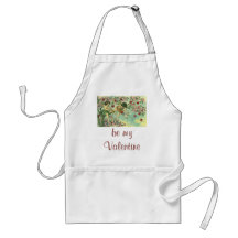 Vintager viktorianischer Valentinstag-Amor-Herz-Ba Schürze