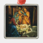 Vintager WeihnachtsNativity, Baby Jesus in der Kri Weihnachtsornament