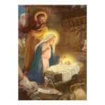 Vintager WeihnachtsNativity, Baby Jesus Marys Jose Ankündigung