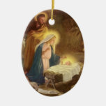 Vintager WeihnachtsNativity, Baby Jesus Marys Jose Ornament