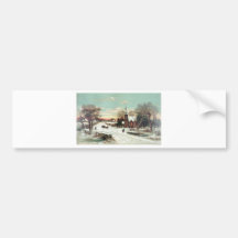 Vintager Weihnachtswinter Autosticker