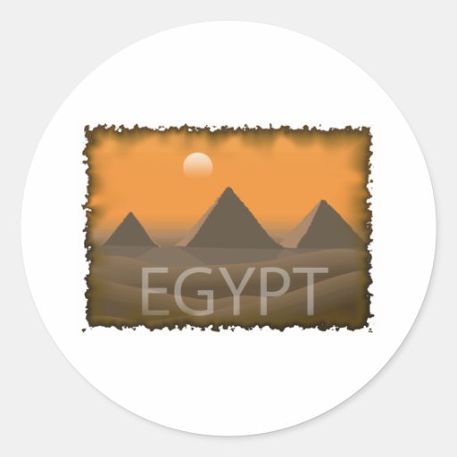 Vintages Ägypten Runde Aufkleber