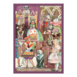 Vintages Alice im Wunderland-Mädchen-Geburtstags-P Ankündigung