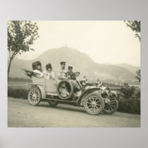 Vintages Auto Plakatdrucke