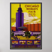 Vintages Chicago, USA - Plakat