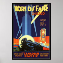 Vintages Chicago, USA - Plakat