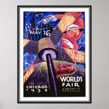 Vintages Chicago, USA - Posterdrucke