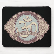 Vintages Devanagari OM Logo Mousepads