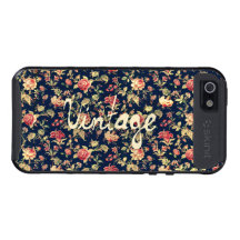 Vintages elegantes Rosa und Rosen-Blumenmuster