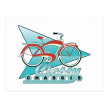 Vintages Fahrrad Postkarten