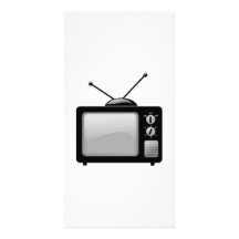 Vintages Fernsehen Foto Karte