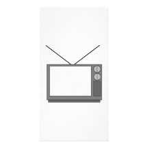 Vintages Fernsehen Fotokartenvorlage