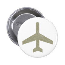 Vintages Flugzeug Buttons