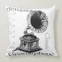 "Vintages Grammophon-" Kissen