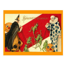 Vintages Halloween Postkarte