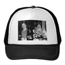 Vintages Hochzeits-Bild Baseballcap