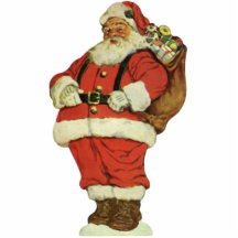 Vintages Illustrations-Weihnachten Weihnachtsmann  Photofiguren