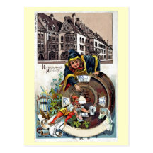 Vintages litho 1905 München Hofbrauhaus Postkarten