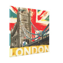 Vintages London-Plakat Gespannte Galeriedrucke