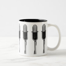 Vintages Mikrofon Kaffeetasse