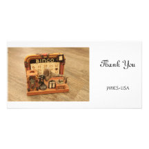 Vintages Miniaturgrammophon Photokarten
