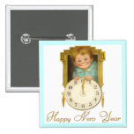 Vintages neues Jahr Buttons