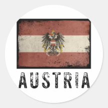 Vintages Österreich Runde Sticker