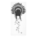 Vintages Papier-Blumen-Lesezeichen des indischen L Bedruckte Werbekarten