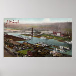 Vintages Pittsburgh1800s Plakat