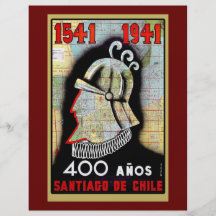 Vintages Plakat, das Chilen feiert Vollfarbige Flyer