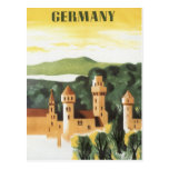 Vintages Reise-Plakat, Bayern-Schloss, Deutschland Postkarten