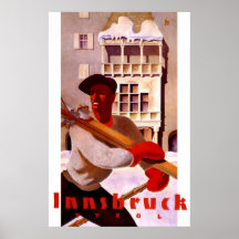 Vintages Reise-Plakat "Innsbrucks"