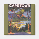 Vintages Reise-Plakat, Kapstadt, Südafrika Magnete