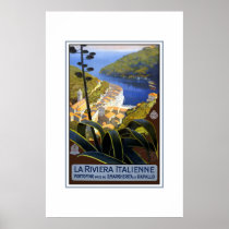 Vintages Reise-Plakat-La Rivera Italienne poster
