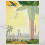 Vintages Reise-Plakat, Los Angeles, Kalifornien Personalisierte Flyer