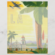 Vintages Reise-Plakat, Los Angeles, Kalifornien Personalisierte Flyer
