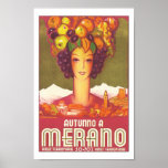 Vintages Reise-Plakat - Merano, Italien