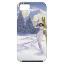 Vintages Reiseplakat, Ski Italien Etui Fürs iPhone 5