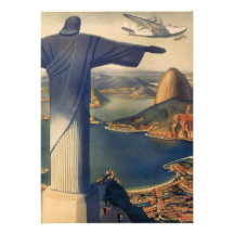 Vintages Rio de Janeiro, Christus die Redeemer-Sta Personalisierte Ankündigungen
