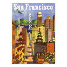 Vintages San Francisco Visitenkartenvorlagen
