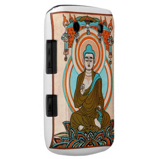 Vintages sitzendes Buddha-Kunst-kundenspezifisches Blackberry Bold Case