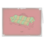 Vintages Sofa Karten