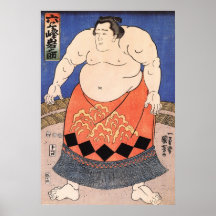 Vintages Sumo-Plakat