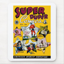 Vintages Superheld-Comic Mauspads