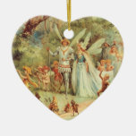 Vintages Thumbelina und Prinz Wedding im Wald Ornament