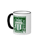 Vintages Wappen Rennes, Frankreich Tee Haferl